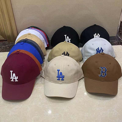 批發 批發 現貨MLB帽子軟頂大標CP66棒球帽新版3ACP6601N鴨舌帽可調節NY字母LA帽