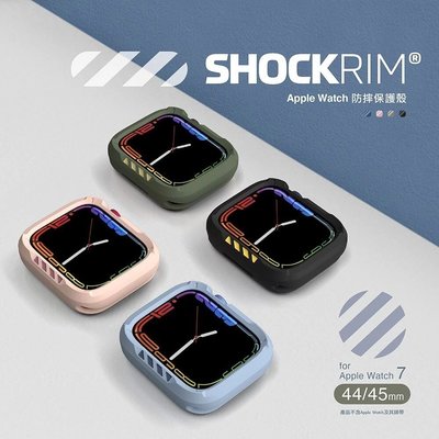【熱賣精選】JTL Apple Watch Series 7/6/5/4/SE(44/45mm)Shockrim 防摔保