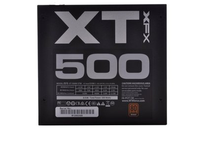 【S03 筑蒂資訊】訊景 XFX XT500 銅牌電源 500W POWER 80PLUS 電源專利設計