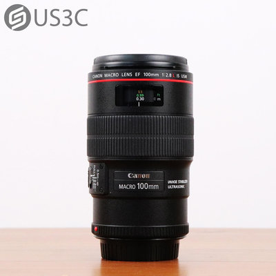 【US3C-板橋店】【一元起標】佳能 Canon EF 100mm F2.8 L Macro IS USM 單眼鏡頭 微距鏡頭 防手震微距鏡頭 二手鏡頭
