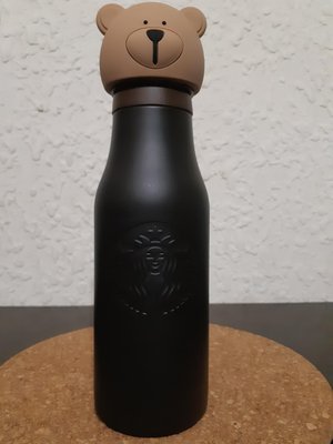 星巴克Starbucks 20週年紀念 熊頭不鏽鋼保溫瓶 480ml