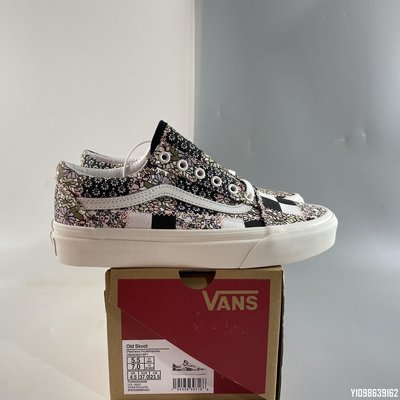 Vans Old Skool“ 棋盤格 拼接 花卉 帆布 滑板鞋 VN0A38G19FY 35-44 男女鞋