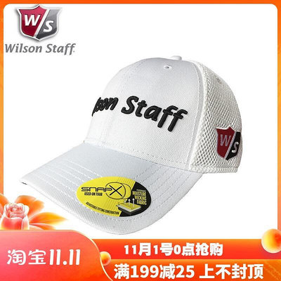 眾誠優品 Wilson 高爾夫球帽鴨舌帽男士帽子網帽舒適透氣 GF506