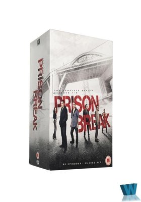 【優品音像】 高清原版美劇DVD 越獄 1-5季完整版 25碟 Prison Break 珍藏版 精美盒裝