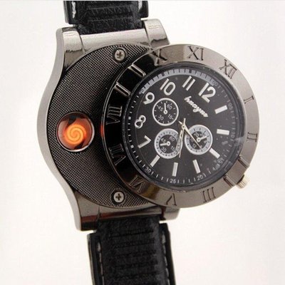 手錶點菸器665 經典時尚男性手錶 造型打火機 點煙器【GF458】 久林批發