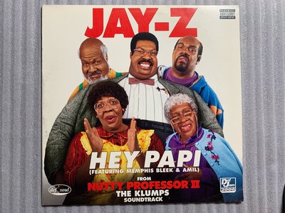 電影隨身II插曲-杰.Z-嘿 老爹 12”二手混音單曲黑膠（美國版） Jay-Z – Hey Papi Maxi - Single Vinyl
