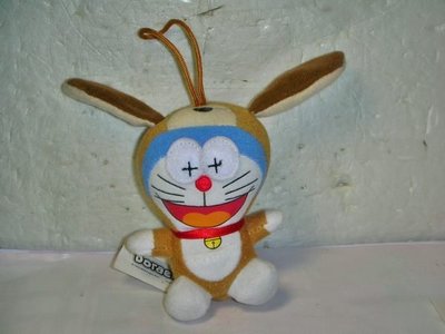 aaL.(企業寶寶玩偶娃娃)近全新2010年麥當勞發行哆啦A夢(Doraemon)十二生肖狗造型絨布娃娃吊飾!