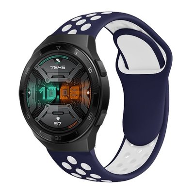 華為手錶帶 華為手錶帶  22mm 矽膠錶帶 華為手錶 GT 2e 46mm 軟矽膠 20mm 運動錶帶 彩色 透氣錶帶 Huawei gt 2e