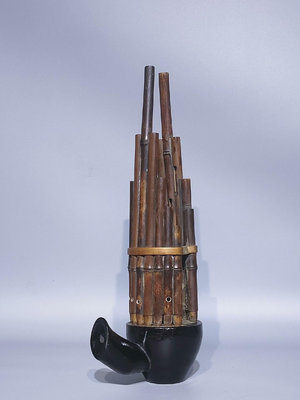 老樂器木胎竹笙-17757