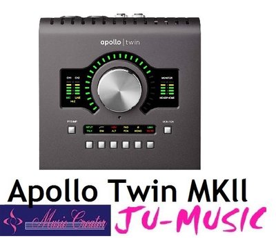 造韻樂器音響- JU-MUSIC - Universal Audio Apollo Twin MKII DUO 公司貨
