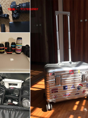 攝影箱全鎂合金拉桿箱機長登機箱上翻蓋旅行20寸橫款男女18寸攝影行李箱
