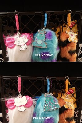 [ P & S ] 日本 東京 迪士尼 Disney 瑪麗貓 毛怪 跳跳虎 毛絨絨尾巴 手機吊飾 耳機塞