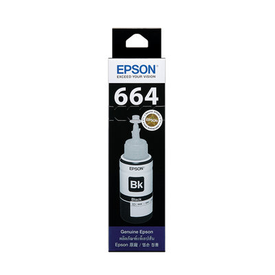 【KS-3C】含稅EPSON T664100 原廠盒裝黑色墨水 連續填充供墨 L565.L1300