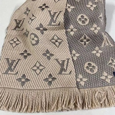 LV Beige Daily LV Scarf M76700 in 2023  Lv scarf, Print scarf design, Louis  vuitton scarf