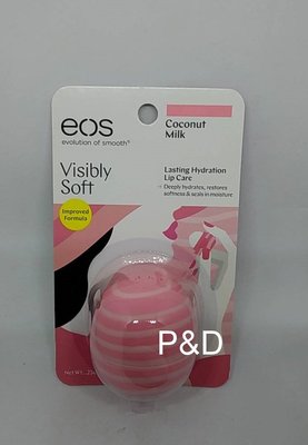 (P&D)【EOS 伊歐詩】天然潤唇球-焦糖牛奶(EOS)-7G 特價100元 期限202208