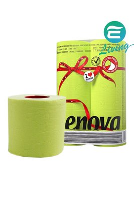 【易油網】【缺貨】RENOVA 綠色 浴廁用 衛生紙 廁所 (一組六捲) #20749