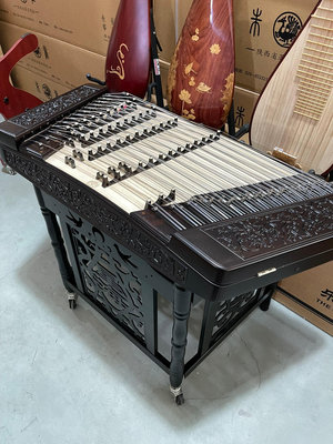 【二手】北京星海黑檀木揚琴樂器86715TF型、采用非洲進口的阿諾古16807【元明清古玩】古董 老貨 擺件
