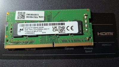 【Micron 美光】Crucial DDR4 3200 8GB 筆記型記憶體 MTA8ATF1G64HZ-3G2R1