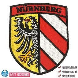 【A-ONE】Nuremberg 紐倫堡徽章 DIY 服飾 熨燙補丁 布藝立體繡貼 熨斗立體繡貼 Flag Patch貼布繡1入