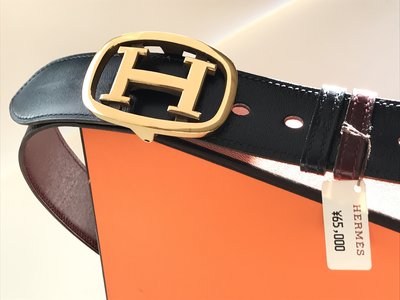Hermes 全新附盒 70刻 男女用H扣皮帶