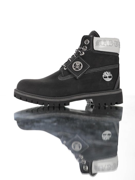 Timberland Premium 5 Inch Zip Boot5“黑骷顱圖案靴子A1TUS 男鞋