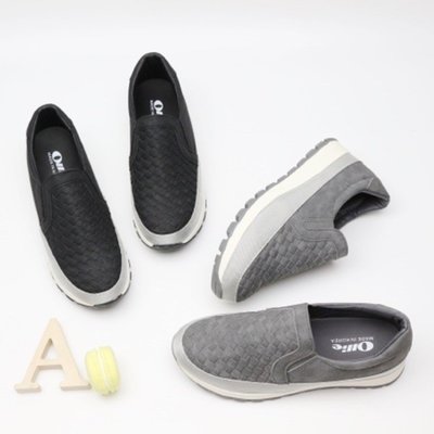 糖果小屋［Be Woman Shoes] 每週三結單 (黑230）韓國 Ollie 編織造型懶人鞋