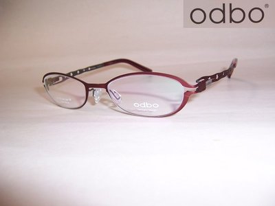 光寶眼鏡城(台南)odbo 專利彈腳一體延展鈦眼鏡*彈性鈦完全無負擔 ,新款1114 C45,小款47mm