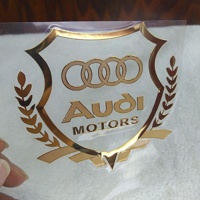 現貨：Audi奧迪A8L A4L A6L Q5 Q3 Q7 TT汽車個性麥穗車窗貼紙裝飾車標貼