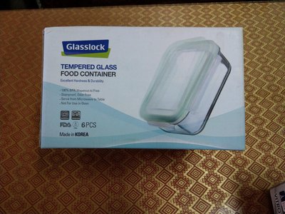 glasslock 樂扣 強化玻璃微波保鮮盒6pcs