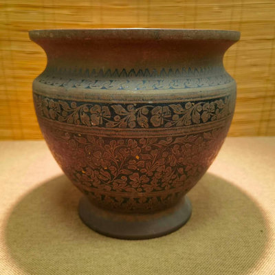 日本銅花器 銅花瓶