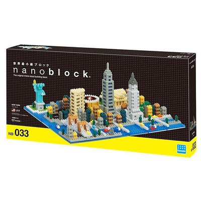 【LETGO】現貨 正版公司貨 Nanoblock 日本河田積木 NB-033 紐約城市 DX豪華版 世界主題建築系列