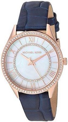 潮牌 Michael Kors MK2757 玫瑰金鑽框貝面手錶 歐美時尚 海外代購-雙喜生活館