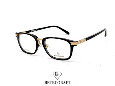 【本閣】RETROCRAFT RC1067 義大利製手工眼鏡黑色方框 thom chrome dita