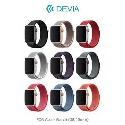 【西屯彩殼】DEVIA Apple Watch (38/40mm)、(42/44mm) 回環式運動表帶 環扣設計