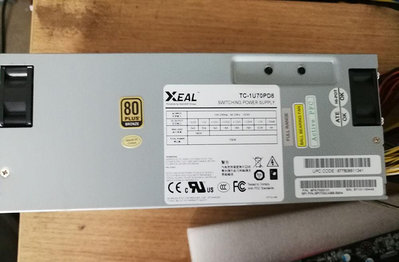 原裝XELA 700W TC-1U70PD8 雙CPU供電電源 帶顯卡供電 80金牌認證