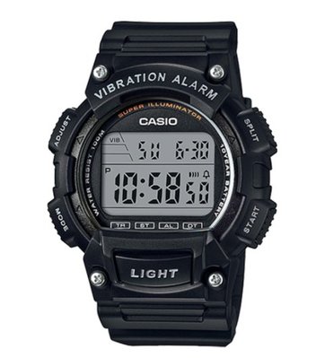 【萬錶行】CASIO 大錶面運動休閒腕錶 W-736H-1A
