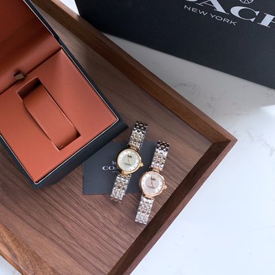 現貨熱銷-COACH PARK 系列 精鋼錶帶 石英手錶 小女錶 腕錶 購美國代購Outlet專場 可團購