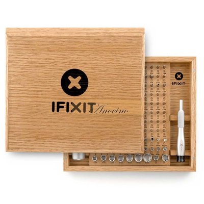 美國進口 iFixit Universal Bit Kit 128 Bits (橡木盒精裝版) 電腦手機工具組 128 合 1 螺絲起子 Oak Case