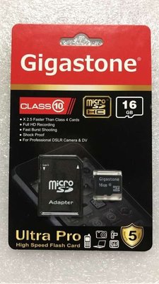 【勁昕科技】Gigastone 立達 MicroSDHC T-Flash Class10/C10 16GB 全國聯保