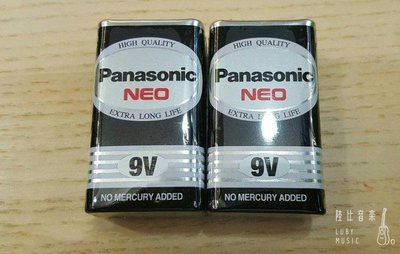 【陸比音樂．實體店】Panasonic NEO 9V電池 拾音器可用 單顆