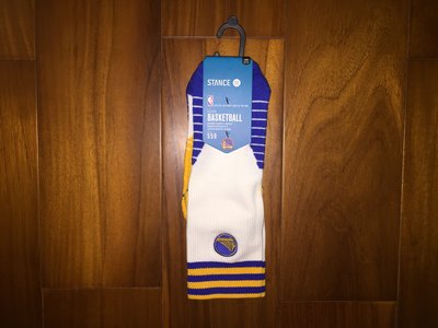 【MJKB】NBA STANCE BASKETBALL 金州勇士隊 559 白色 籃球襪 美國公司貨 SIZE L