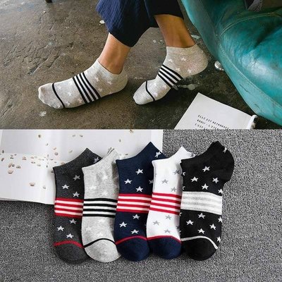 韓版男女款繁星日系短筒船襪 短襪  隱形襪 襪子 船型襪 短襪(X163)