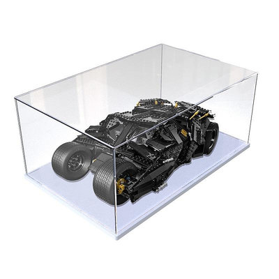 亞克力防塵盒適用樂高76023超級英雄蝙蝠車展示模型玩具透明