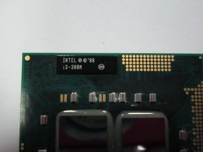 台中筆電維修:INTEL I3-380M 英代爾第1代正式版筆電型CPU~!!! 非工程板 便宜出清, 升級維修都好用