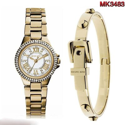 『Marc Jacobs旗艦店』美國代購 mk3252 Michael Kors時尚個性精鋼錶帶鑲鑽手錶