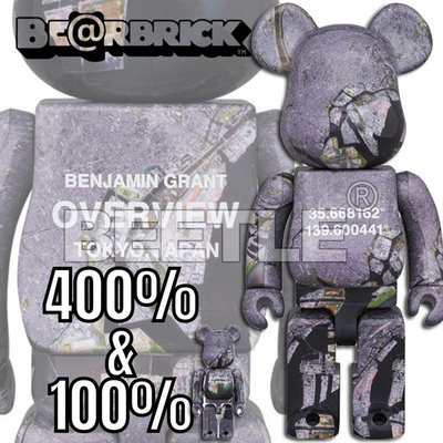 BEETLE BE@RBRICK TOKYO OVERVIEW 衛星圖 日本 東京 庫柏力克熊 100 400%