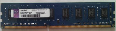 (終身保固)金士頓 DDR3-1333 4G 雙面顆粒(高雄市)