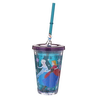 CO❤️JPY 日本代購 現貨 迪士尼 Disney 冰雪奇緣 艾莎 安娜 雪寶 水杯 附吸管