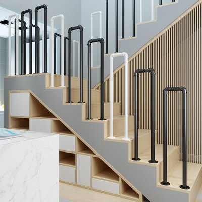現代簡約室內樓梯扶手護欄家用創意設計老人兒童欄桿閣~特價