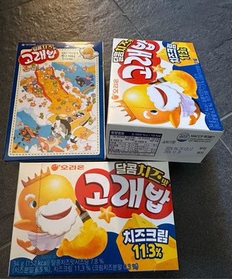 韓國🇰🇷ORION 好麗友 好多魚餅乾 甜起司34g 甜奶酪味脆餅 起司奶酪好多魚餅乾 韓國好多魚 鯨魚餅乾